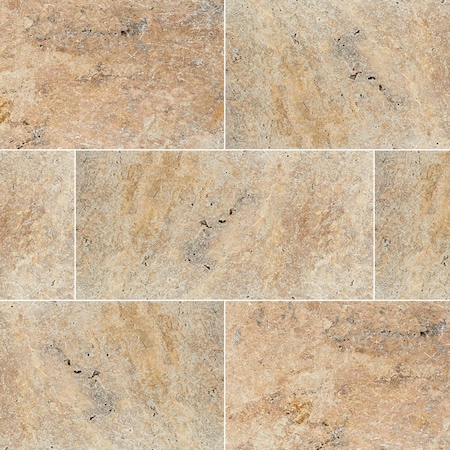 Msi Tuscany Scabas 16 In. X 24 In. Square Gold Tumbled Travertine Paver Tile ZOR-NS-0103